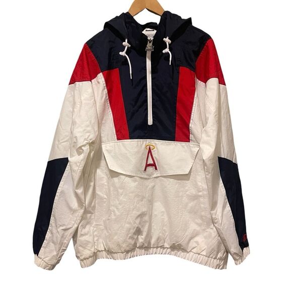 Starter Los Angeles Angels Half Zip Pullover Jacket Men’s Sz XXL